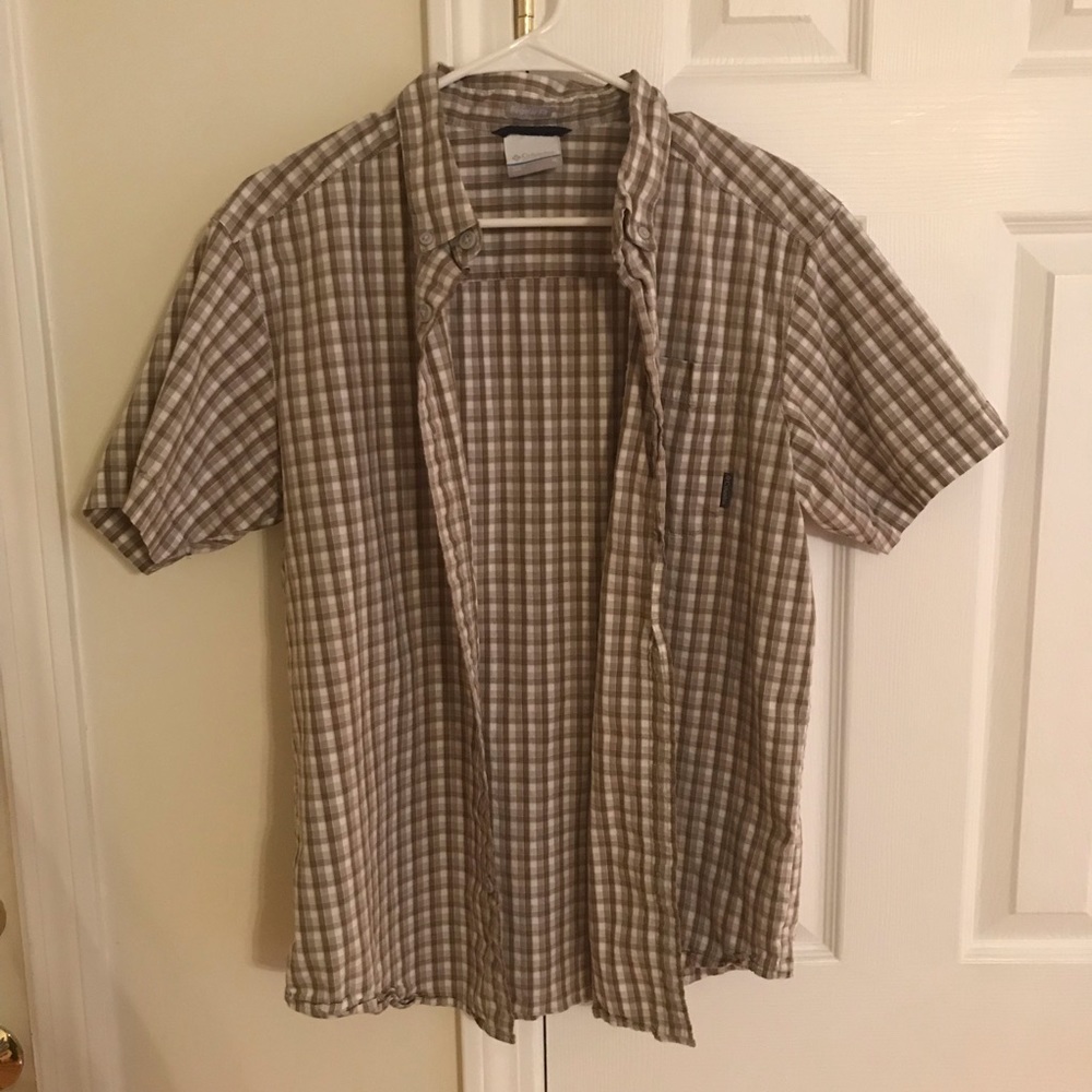 Columbia Sportswear Plaid Button Tee